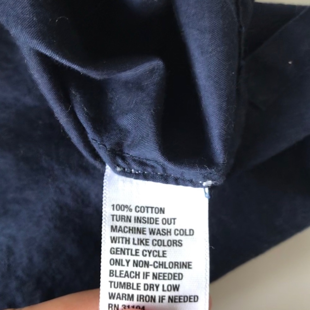 Crown & Ivy Beach Navy Blue Crochet Trim Tunic XS - Picture 9 of 11